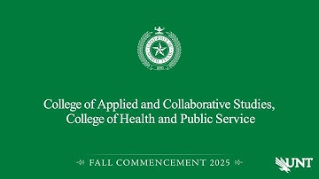 CACS, CHPS | UNT Commencement Fall 2025