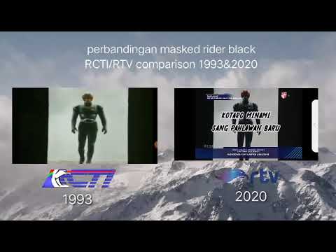 Perbandingan Masked rider black RCTI 1993/RTV 2020