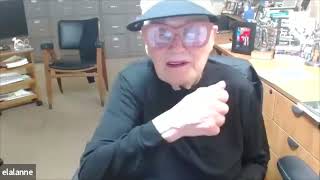 100 year old Elaine LaLanne -congratulating me ….priceless !!