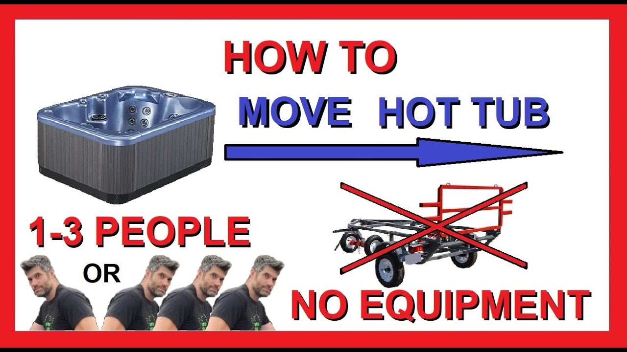 How To Move A Hot Tub Spa Yourself | No Equipment | Alone Or Minimal Help | 3 Ways!
