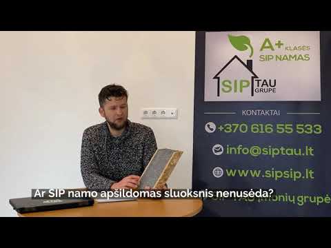 SIP namas- apšildomo sluoksnio nusėdimas