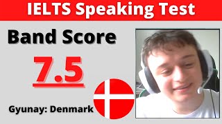 IELTS Speaking Test Band 7.5 with feedback 2021