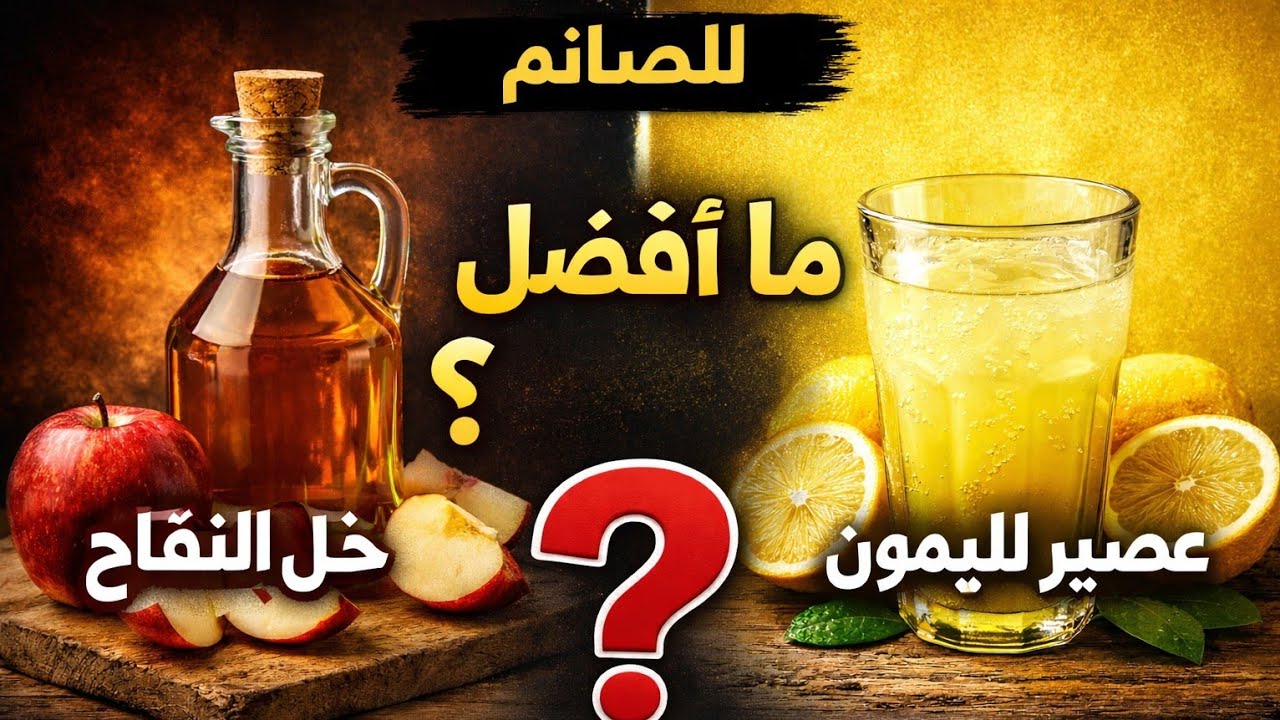 خل التفاح أم عصير الليمون للصائم؟ الحقيقة التي لا يخبرك بها أحد