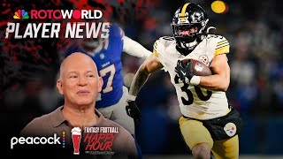 Injury updates on PIT's Jaylen Warren, MIA's Tyreek Hill | Fantasy Football Happy Hour | NFL on NBC