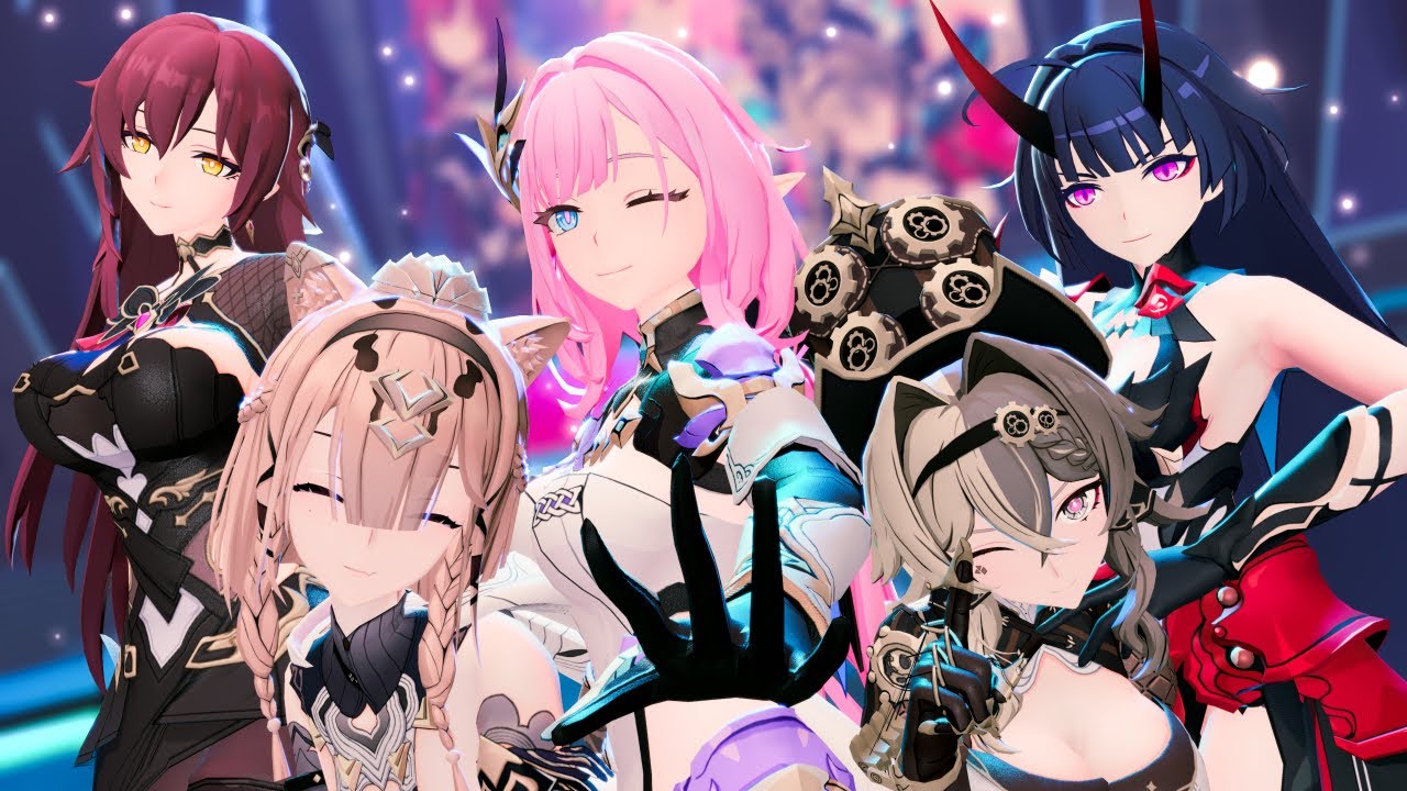 【MMD】WANNABE【Honkai impact 3 (崩壞3rd) 愛莉希雅 Elysia、雷電芽衣 Raiden Mei、維爾薇 VillV、伊甸 Eden、帕朵菲莉絲 Pardofelis】
