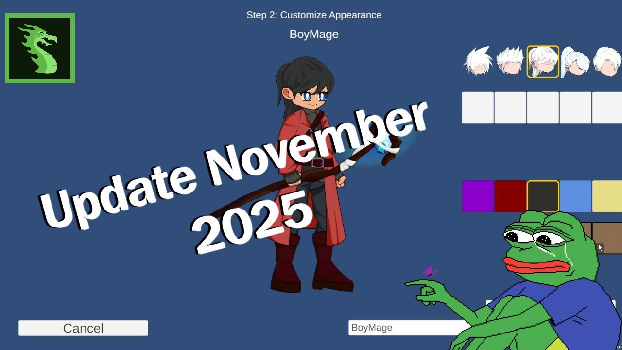 Progress Update Bulanan November 2025 Belajar Unity dan Dragonbones ...