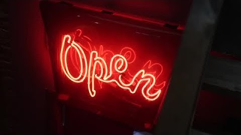 Open Sign Light Stock Video