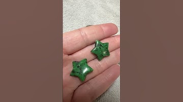 Ruby Zoisite Star Pair
