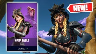 New Grim Fable Skin Gameplay In Fortnite