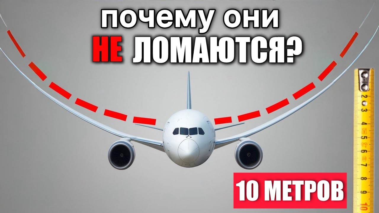 Почему КРЫЛЬЯ Самолетов Так Сильно Гнутся и НЕ ЛОМАЮТСЯ?