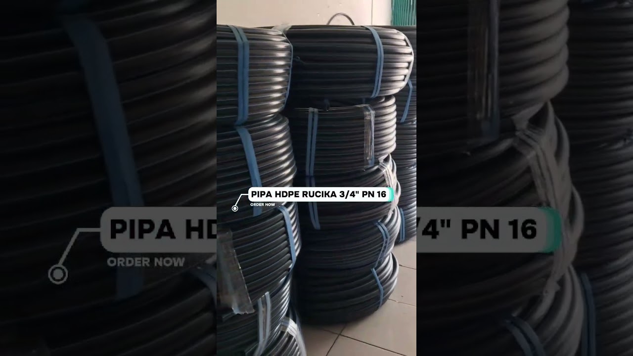 Pipa hdpe pn 16 ukuran 3/4