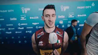 Campionati del Mondo Maschili 2025:Fabio Balaso al termine degli ottavi vinti 3-0 contro l'Argentina