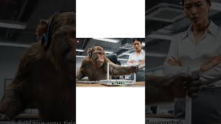 Monkey Tech Support 💻🐒 #asmr #cute