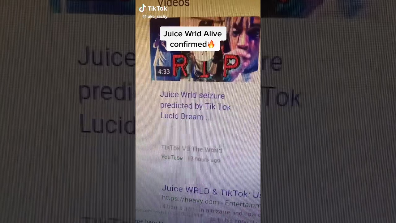Juice wrld is dead or alive YouTube