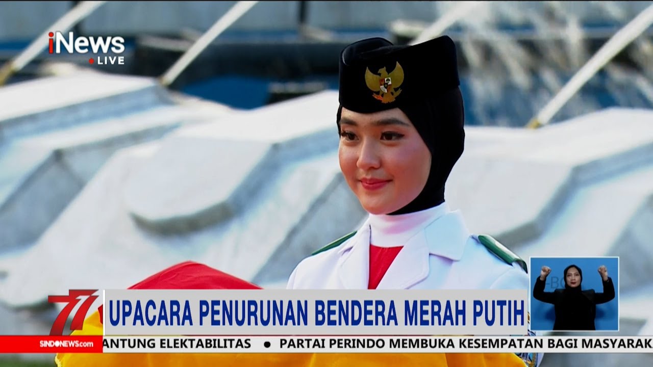 Prosesi Penurunan Bendera Libatkan Putra Putri dari Seluruh Indonesia 
