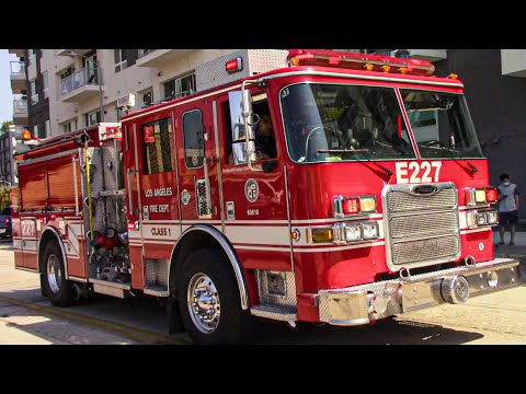 *Last Video of the Old Pump at 27's* LAFD Light Force 27 Responding