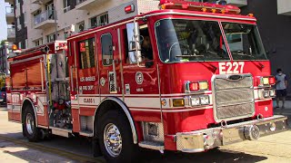 *Last Video of the Old Pump at 27's* LAFD Light Force 27 Responding