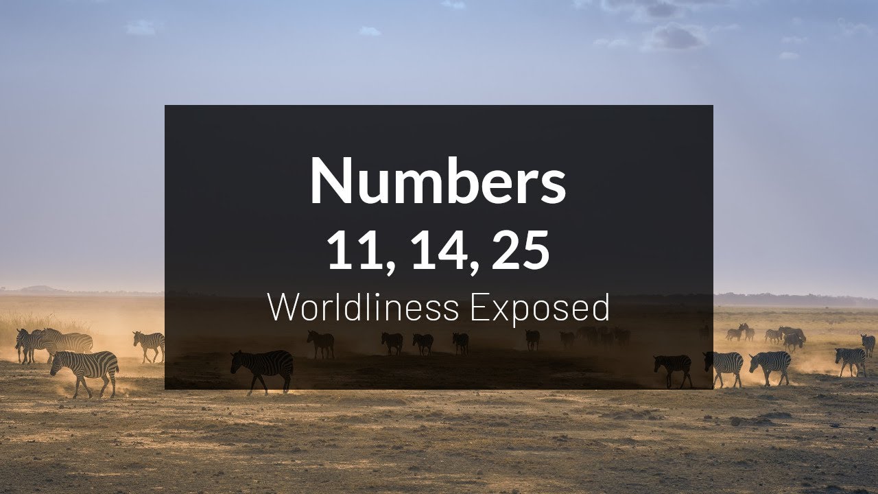 Numbers 11:14 Worldliness Exposed - Numbers 11, 14, 25 - YouTube
