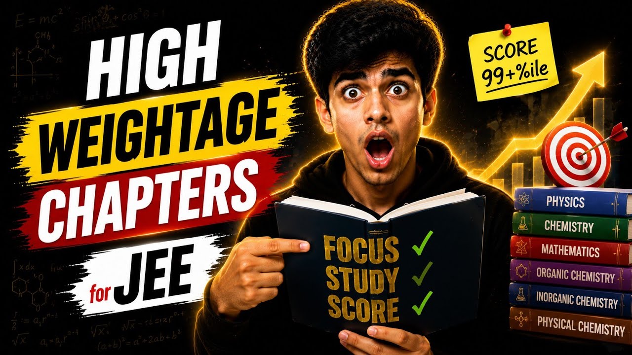 High Weightage Chapters for JEE Mains 2026 🔥 - YouTube