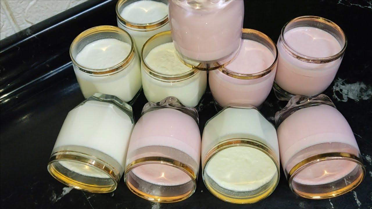 أحلى زبادي بلدي كريمي هتعمليه وبالفراوله كمان لسحور رمضان