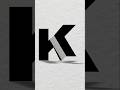 K Logo In CorelDRAW Ideas12 | CorelDRAW Tutorial | #shorts​ #yt​ #trending​
