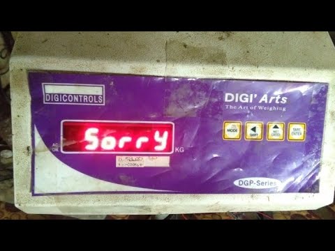 Weight not showing problem in digital weighing scale