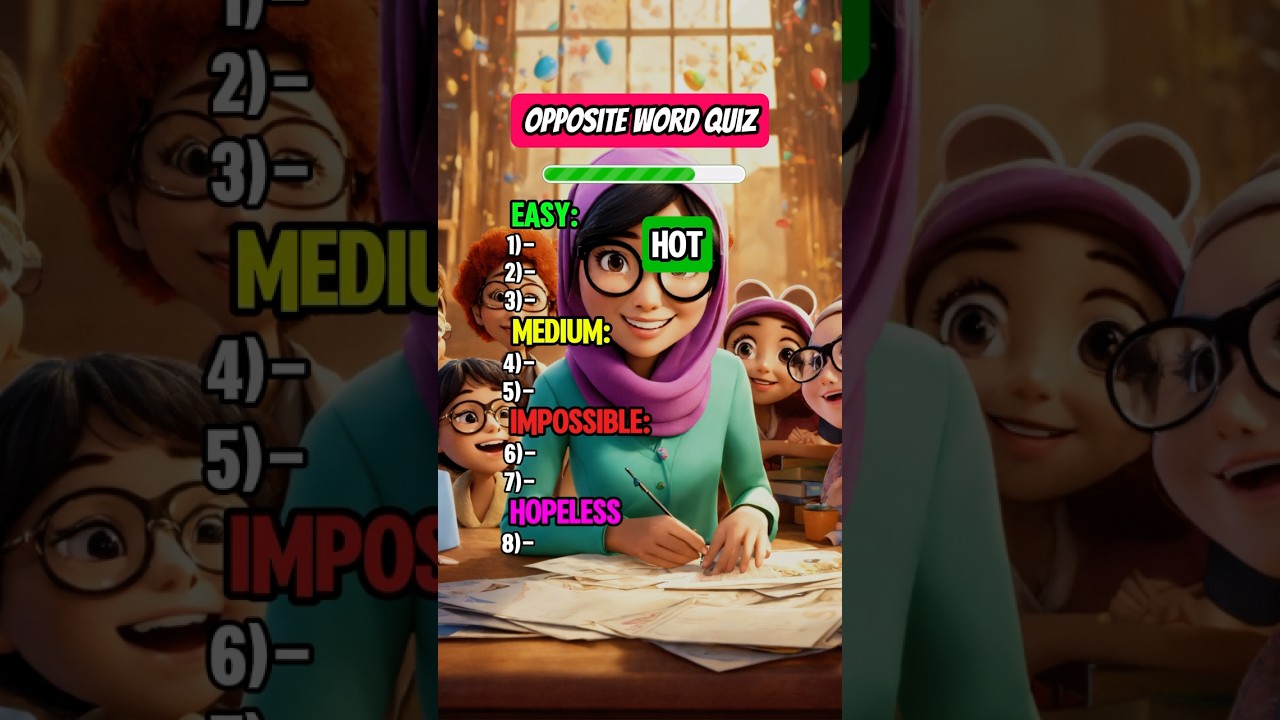 Think you can guess the Opposite of these words!🤯 