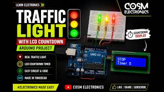 Smart Traffic Management System with TinkerCAD #cosmelectronics #arduinoproject #tinkercad #project 