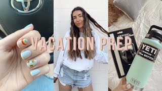 vacation prep vlog: packing for the lake, new nails &amp; summer haul!