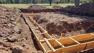 DIY Concrete Forms (Forming the foundation footings!)