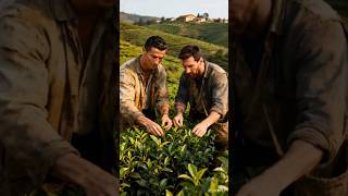 Ronaldo and Messi Working on a Tea Farm! 🤯 (AI Transformation)