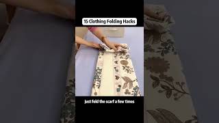 15 Clothing Folding Hacks#fypシ #lifehacks