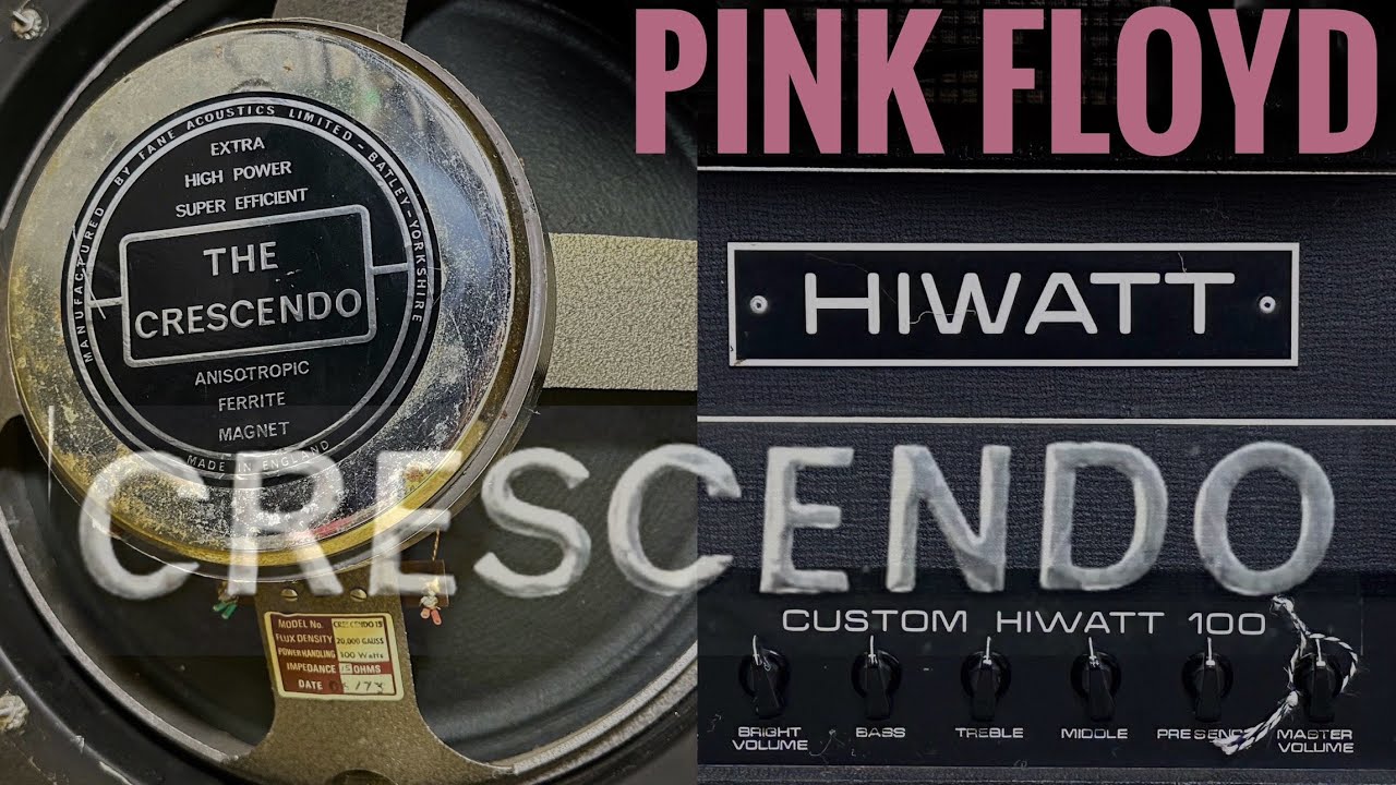 David Gilmour's MONSTER Guitar Speakers - FANE CRESCENDO!