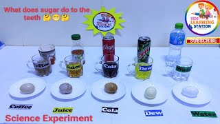 Egg School Science Experiment | Egg Experiment | Effects of different drinks on teeth | Experiment