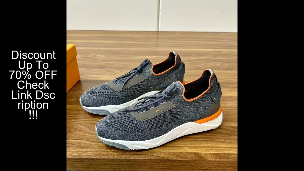 2025 new casual comfort high quality Italian retro men's wool knitted thick sole sneakers outdoor wa