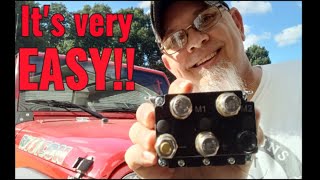 How to wire a winch relay solenoid and handheld remote