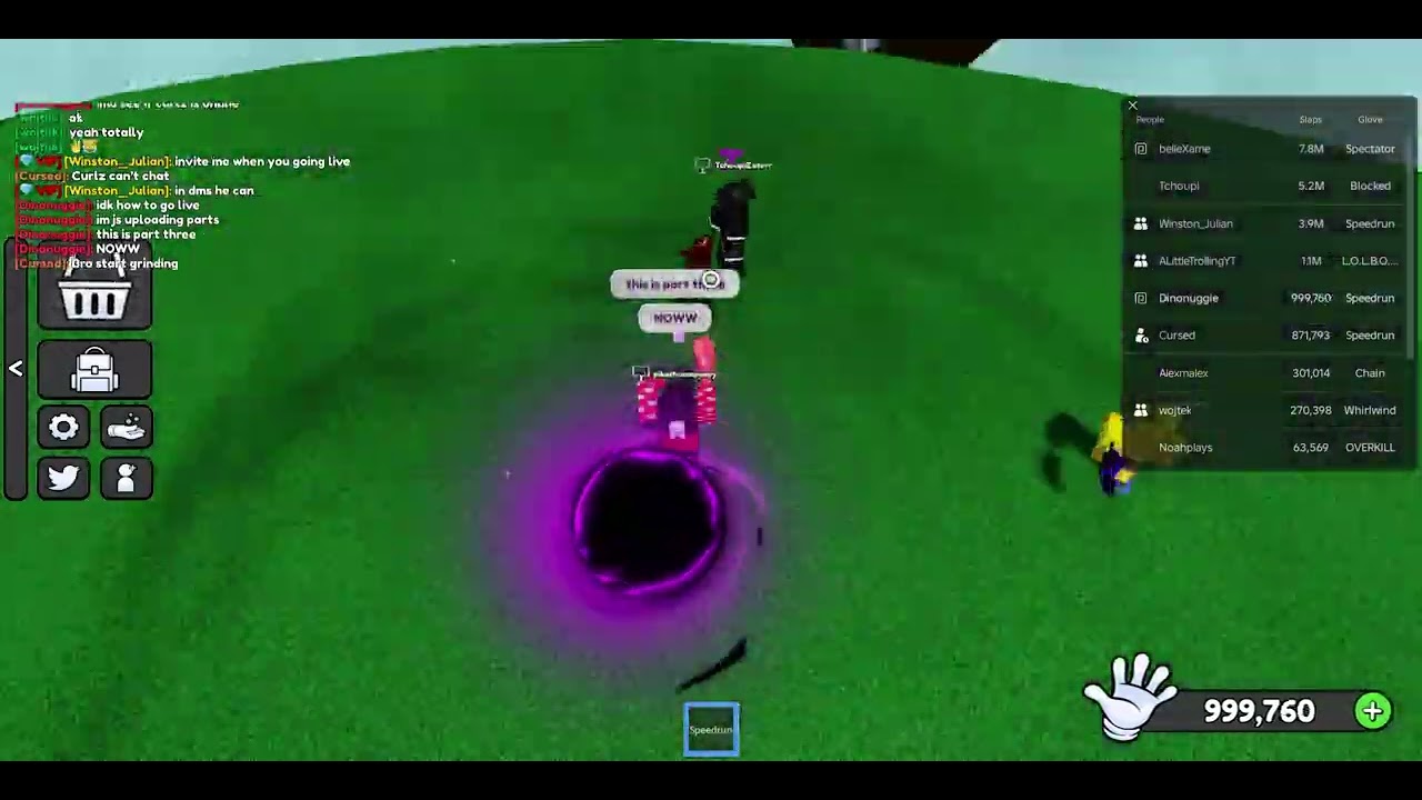 Getting 1,000,000 slaps with no slap multipliers in Slap Battles. ( Part 3 )