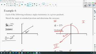 Unit 2 1 3b Finding the Angle in Standard Position from a Reference Angle