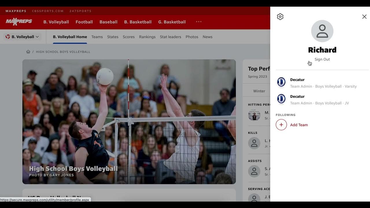 How To Setup a New Team In MaxPreps YouTube