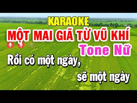 Karaoke Một Mai Giã Từ Vũ Khí Tone Nữ ( Bm ) Nhạc Sống 2026 | Trọng Hiếu Beat