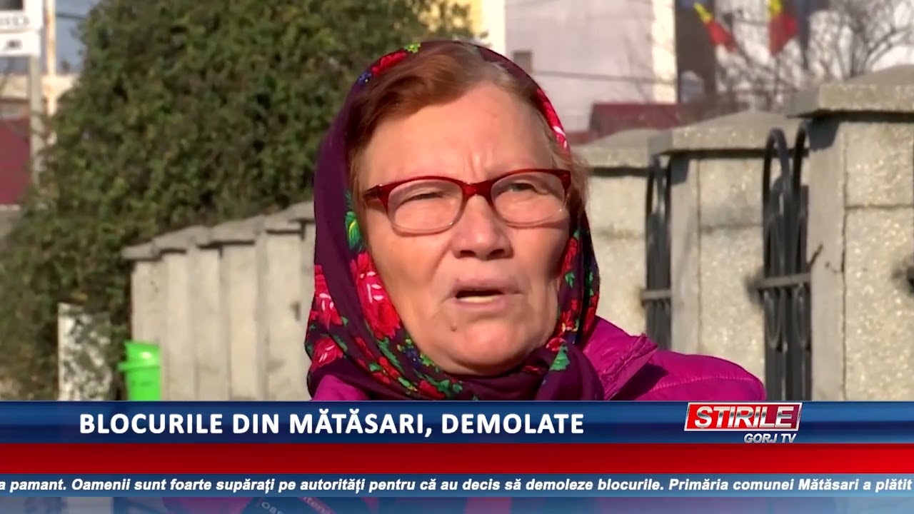 Blocurile din Mătăsari, demolate