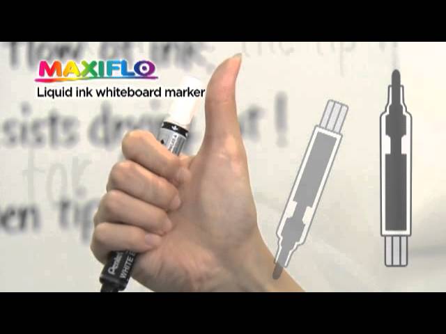 Pentel MAXIFLO Whiteboard Markers (with Permanent Markers) 