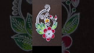 #shortsfeed beautiful freehand rangoli