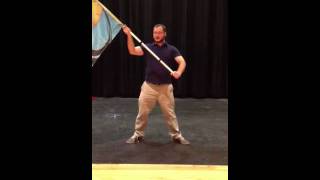 Harrisburg Colorguard 20120209 audition  roitine pt 2