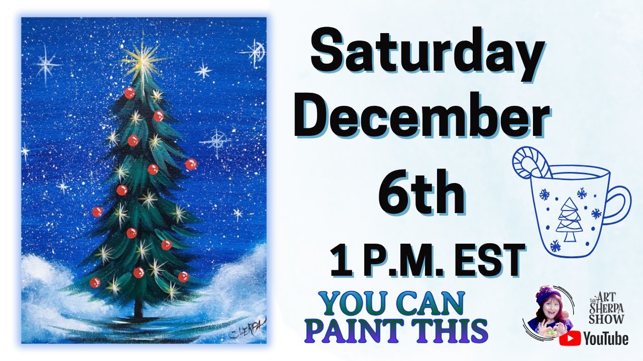 🎨 Шоу Арт-шерпа — Простая рождественская ЁЛКА