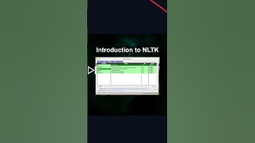 Introduction to NLTK #ai #artificialintelligence #machinelearning #aiagent Introduction Nltk shorts