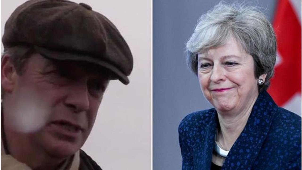 BREXIT CIVIL WAR: Farage lets loose at May - 'Is authority with Juncker or THE PEOPLE?'