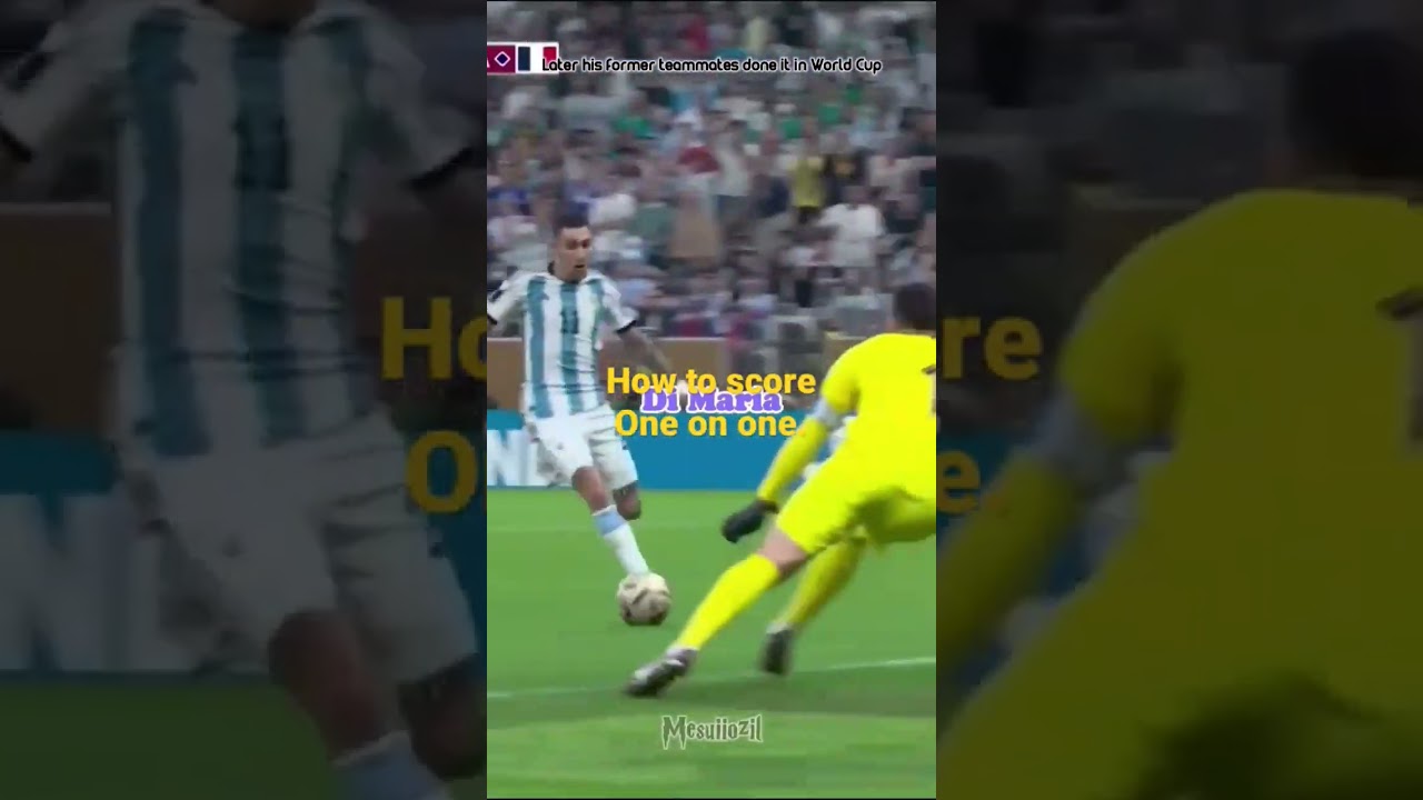 The best way to hit a one on one shot to score a goal.