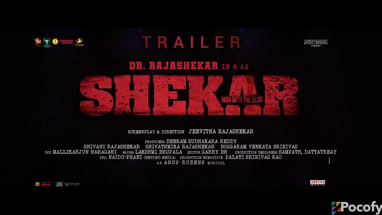 Shekar Trailer | Dr.Rajashekar | Jeevitha Rajashekar | Anup Rubens | Shivani Shivatmika | POCOFY
