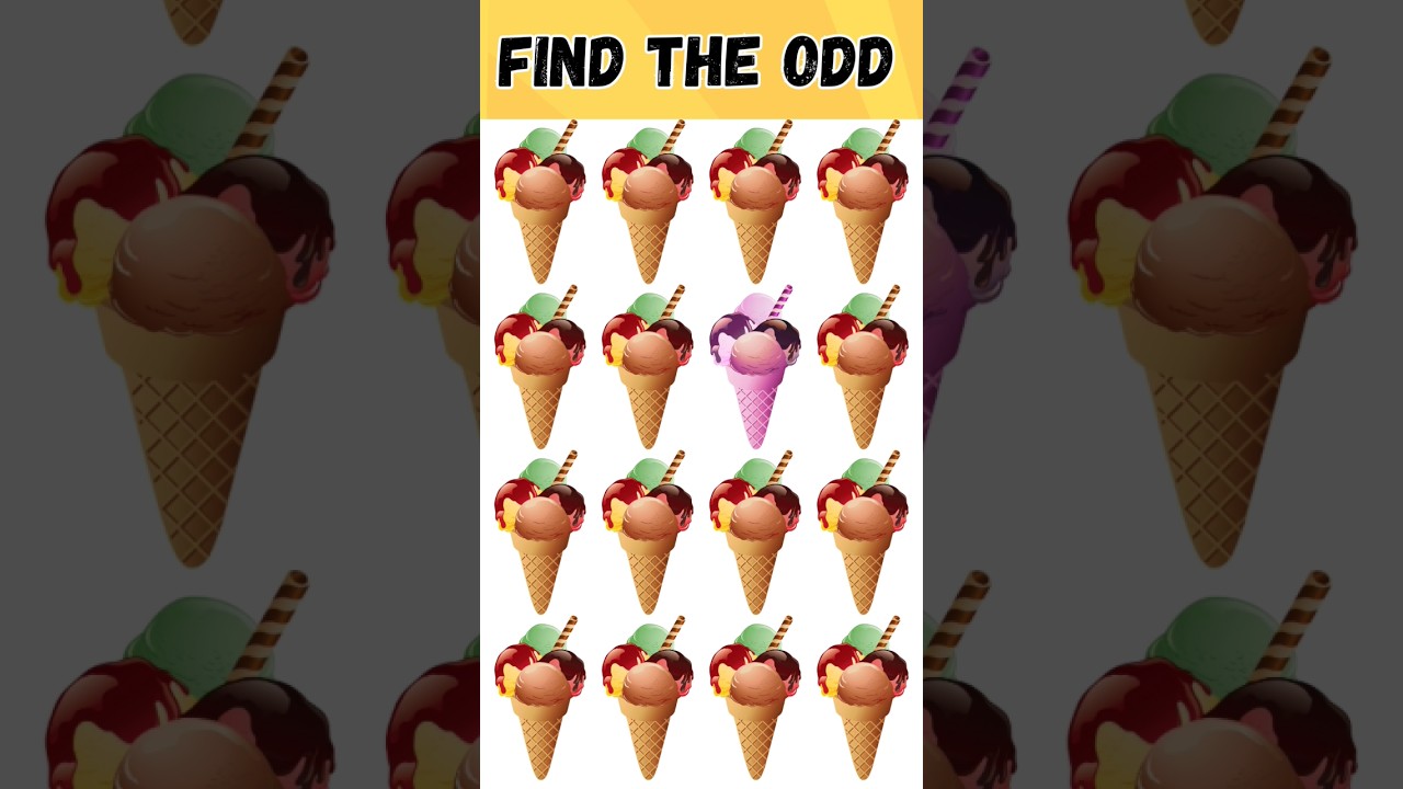 spot the odd one out 🍧 Food quiz 